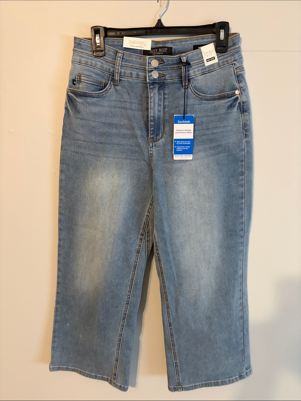 Judy Blue Light Blue Ankle Cropped Jeans. High waist. 9/29. NWT.